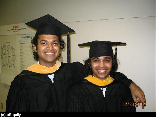 Anubhav and Vishal at graduation