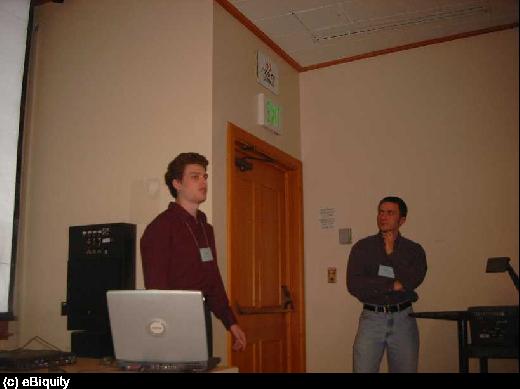 Jonathan Nilsson and Bill Krueger at AAAI Spring Symposium, 2003