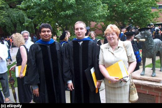 Dr. Joshi, Dr. Perich and Mrs. Perichova.